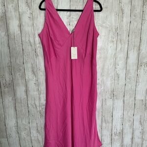 A New Day Bold Pink Backless Dress